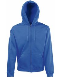 Fruit Of The Loom - Premium 70/30 Hooded Zip-Up Sweatshirt Hoodie (Royal) - Lyst