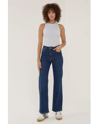 Hiccup - High Waist Straight Leg Denim Jeans - Lyst