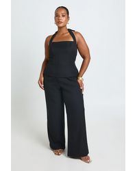 Boohoo - Plus Square Neck Halter Top - Lyst