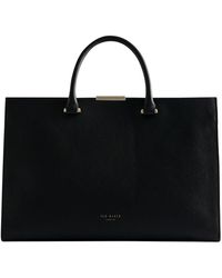 Ted Baker - Rosane Bar Detail Medium Tote Bag Leather - Lyst