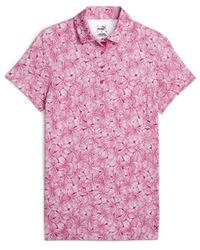 PUMA - Mattr Plumeria Golf Polo Shirt - Lyst