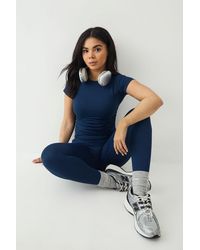 DSGN Studio - Sport Contour Seamless Ruched Short Sleeve Top - Lyst