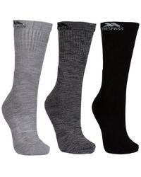 Trespass - Jackbarrow Trekking Socks (Pack Of 3) (Carbon Melange/Stone Melange/ - Lyst