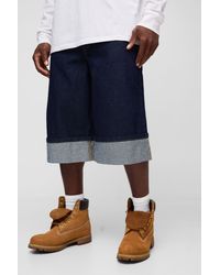 BoohooMAN - Cuffed Parachute Jorts - Lyst