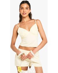 Boohoo - Ruched Bust Cami - Lyst