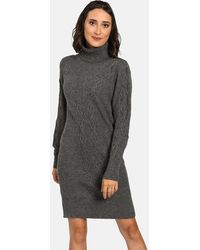 William de Faye - 4-draads Coltrui Jurk Met Gebreide Twist En Fantasie - Lyst