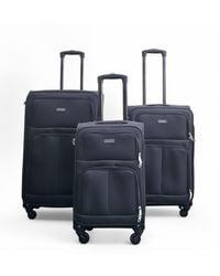 Infinity Leather - Erweiterbarer Schwarzer Softshell-Reisekoffer Mit 4 Rädern - Lyst
