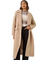 Roman - Borg Single Breasted Coat - Lyst