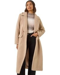 Roman - Borg Single Breasted Coat - Lyst