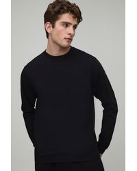 BoohooMAN - Basic Regular Fit Long Sleeve Crew Neck T-Shirt - Lyst