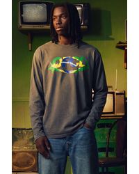 BoohooMAN - Oversized Ofcl Washed Brazil Long Sleeve T-Shirt - Lyst