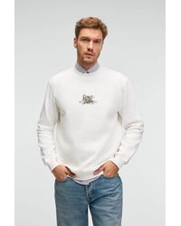 Grimelange - Printed Logo Crew Neck Sweatshirt - Lyst
