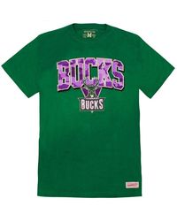 Mitchell & Ness - Nes Nba Milwaukee Bucks T-Shirt - Lyst