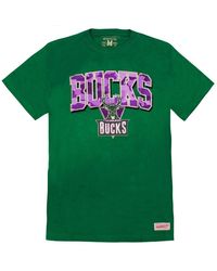 Mitchell & Ness - Nes Nba Milwaukee Bucks T-Shirt - Lyst