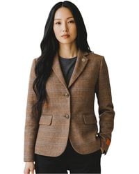 TruClothing - Tailored Check Tweed Blazer Formal Jacket - Lyst