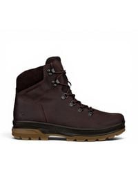 Ecco - Leather Waterproof Lace-Up Hiking Boots - Lyst