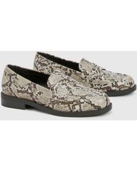 Boohoo - Flat Loafers - Lyst