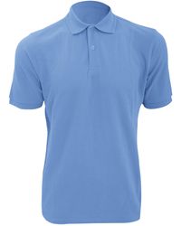 Russell - Ripple Collar & Cuff Short Sleeve Polo Shirt (Sky) - Lyst