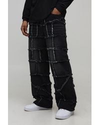 BoohooMAN - Extreme Patchwork Baggy Fit Jeans - Lyst