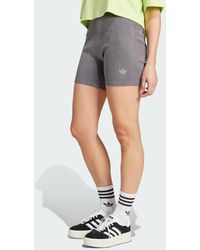 adidas Originals - Essentials Rib 1/4 Washed Shorts - Lyst