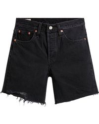 Levi's - Levi's 501 High Waist Straight Fit Short Denim - Lyst