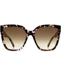 Moschino - Mos098/s Ht8 Ha Roze Havana Bruin Gradiënt Zonnebril - Lyst
