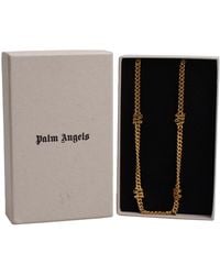 Palm Angels - Fine Chain Necklace With Initial Pwob072S23Mat0017676 - Lyst