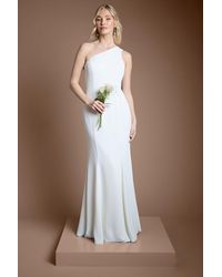 Oasis - One Shoulder Wedding Dress - Lyst
