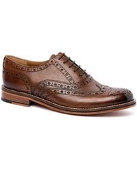 Chapman & Moore - Oxford Brogue Leather Mahogany Shoes - Lyst