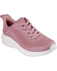 Skechers - Bobs Squad Waves Still Wading 117483-Ros Rose Lace Up Shoes - Lyst