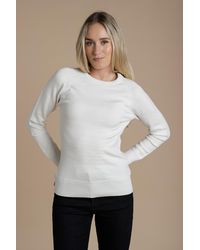 French Connection - Cosy Soft Touch Crew Neck Raglan Jumper - Lyst