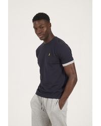 Brave Soul - 3-Pack Crew Neck T-Shirts With Contrast Piping - Lyst