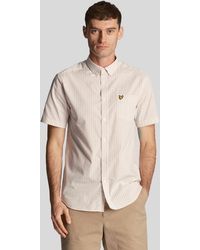 Lyle & Scott - Short Sleeve Slim Fit Gingham Shirt - Lyst