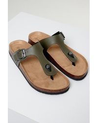 Threadbare - Faux Leather Toe Post Sandals - Lyst