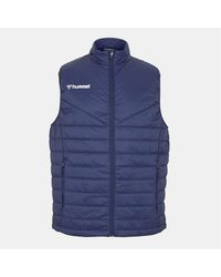 Hummel - Solid Patterned Zipped Pocket Gilet - Lyst