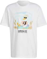 adidas Originals - Originals Adventure Graphic Tee Hz1145 - Lyst