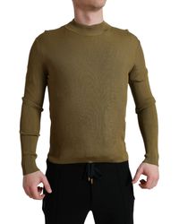 Dolce & Gabbana - Viscose Crewneck Pullover Sweater - Lyst