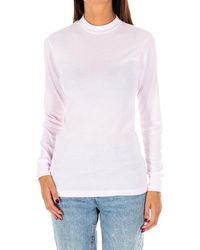 Kisses&Love - Long-Sleeved T-Shirt With Half-High Collar 1625-M - Lyst