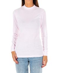 Kisses&Love - Long-Sleeved T-Shirt With Half-High Collar 1625-M - Lyst