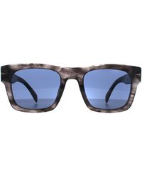 David Beckham - Square Donkergrijs Hoorn Ruimteblauw Db 7099/S - Lyst