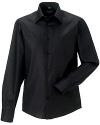 Russell - Ultimate Non-Iron Tailored Long-Sleeved Formal Shirt Cotton - Lyst