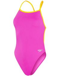 Speedo - Tie Back One Piece Swimsuit - Lyst
