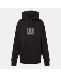 HUGO - Hooded Neck Drop Shoulder Long Sleeve Sweatshirt - Lyst