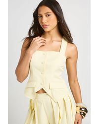 Boohoo - Square Neck Tailored Waistcoat - Lyst