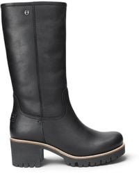 Panama Jack - Leather Waterproof Heeled High Winter Boots - Lyst