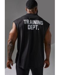 BoohooMAN - Training Dept Oversized Tank - Lyst
