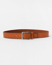 BOSS - Jor-V Italian-Leather Belt With Logo-Engraved Buckle - Lyst