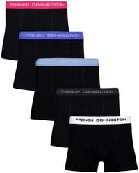 French Connection - 5 Pack Cotton Stretch Boxers - Lyst