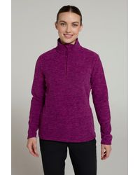 Mountain Warehouse - 'Snowdon' Fleece Top Half Zip Breathable Quick Dry Sweater - Lyst