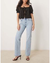 Gina Tricot - Mid Rise Bootcut Flare Stretch Jeans - Lyst